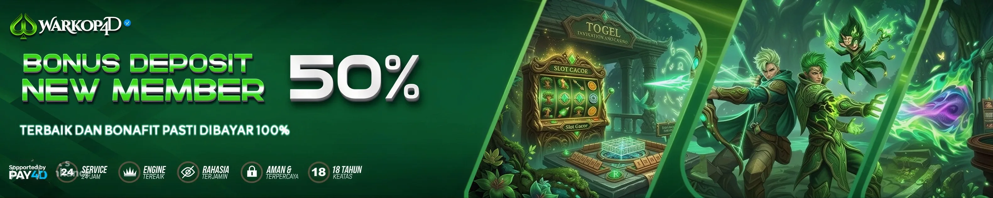 BONUS NEW MEMBER 50% WARKOP4D